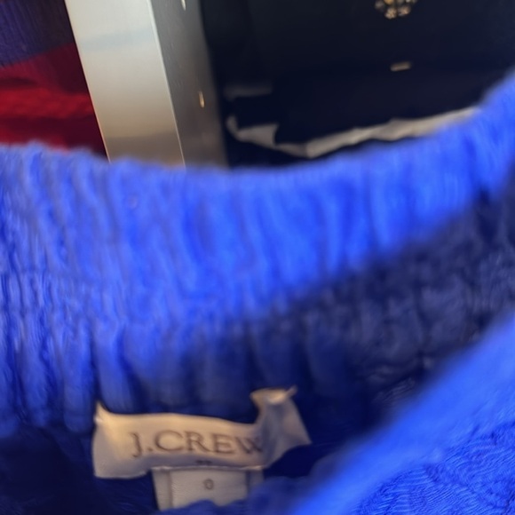 J Crew royal blue print shorts size 0 - Picture 2 of 3